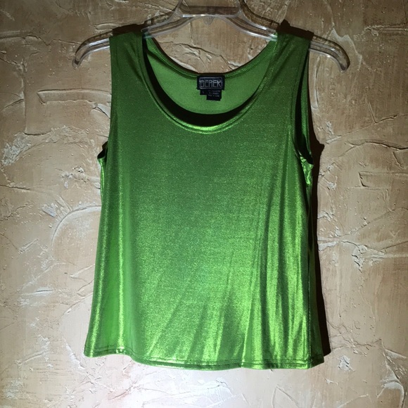 Berek Green Sleeveless Blouse Tank Top Shell Large - Picture 1 of 4
